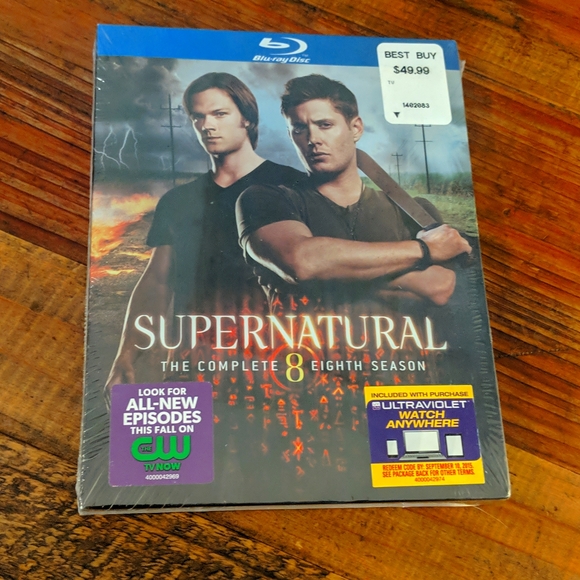 NIB Supernatural Season 8 Blu-Ray DVD - Picture 1 of 2